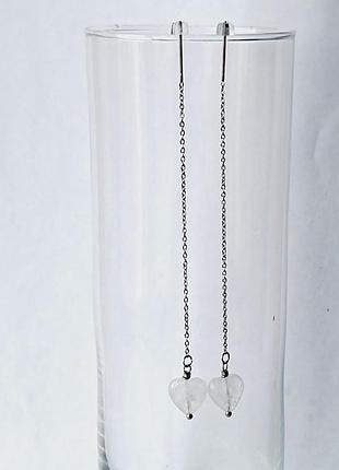 Сережки протягування кварц