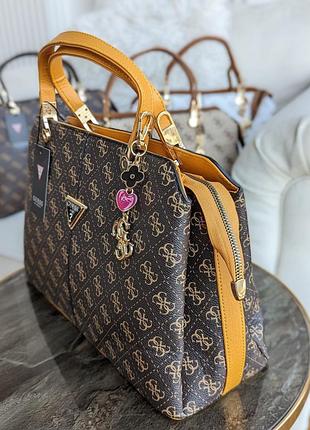 Сумка guess noelle большая на три отдела lux.8 фото