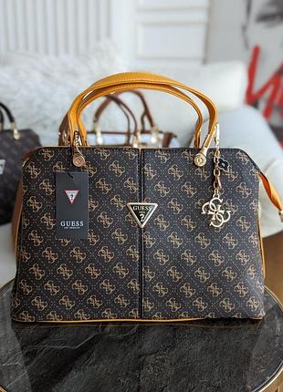 Сумка guess noelle большая на три отдела lux.10 фото