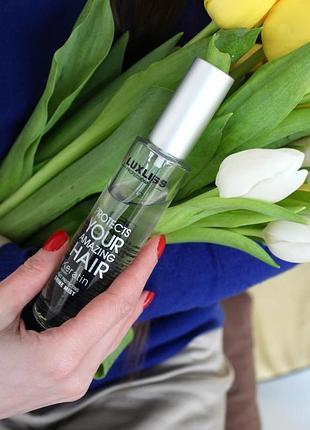 Кератиновый спрей блеск для волос luxliss keratin heat protecting shine mist 50мл