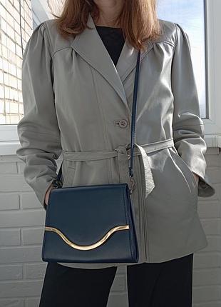 Винтажная серая куртка 70-80-х годов из натуральной кожи англия wallace sacks