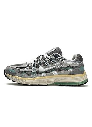 👟 мужские кроссовки nike p-6000 s reflective grey silver green 👟