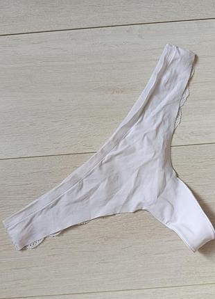 Трусики базовые стринги ажурные танга бесшовные спереди бикини м m 10 38 46