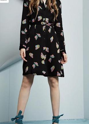 Вискозное платье рубашка