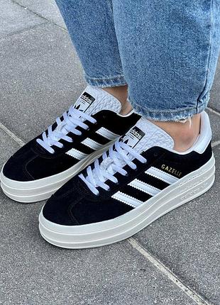 Жіночі замшеві кросівки на весну adidas gazelle bold 🆕 замшеві кеди адідас