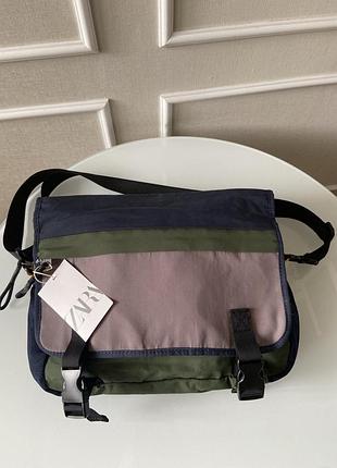 Сумка zara с детским лошадчиком Белые