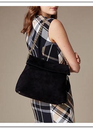 Хорошая замшевая лимитированная большая сумка karen millen