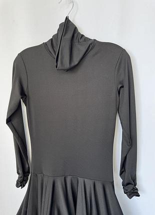 Mei yu платье черное для бальных танцев тренировочное длинный рукав пышная юбка латина кос...