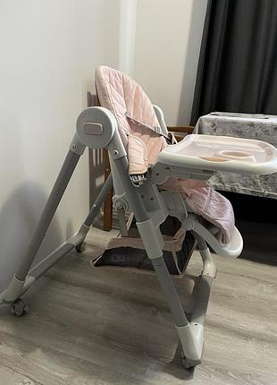 Стільчик для годування kinderkraft lastree pink