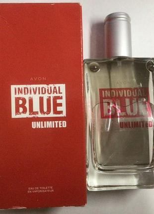 Мужская туалетная вода individual blue unlimited avon