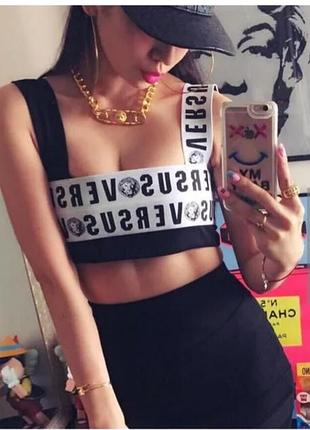 Versus bandeau top,versus by versace, версаче топ спортивний жіночий
