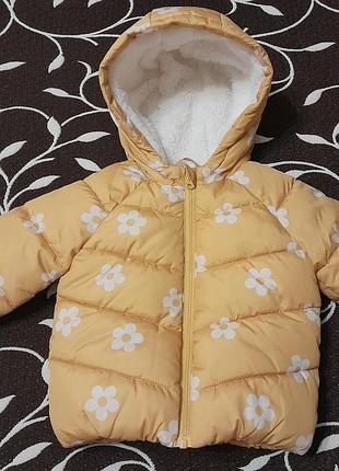 Куртка демисезонная на девочку 6-9 месяцев, фирмы f&f