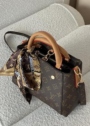 Сумка louis vuitton braided handle montaigne handbag monogram mini