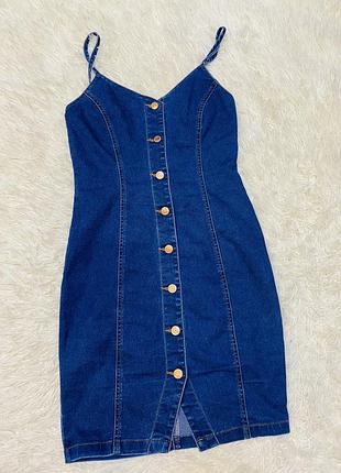 Джинсовий сарафан ,сарафан на бретельках