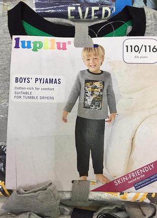 Піжама для хлопчика 98/104 см та 110/116 см від lupilu