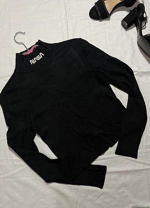 Вʼязаний гольф в рубчик h&m
