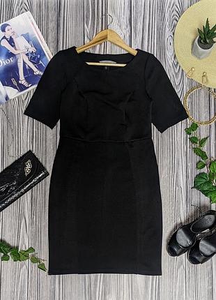 Черное плотное платье в классическом стиле dorothy perkins #j