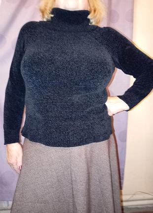 Гольф оксамитовий чорний f&f