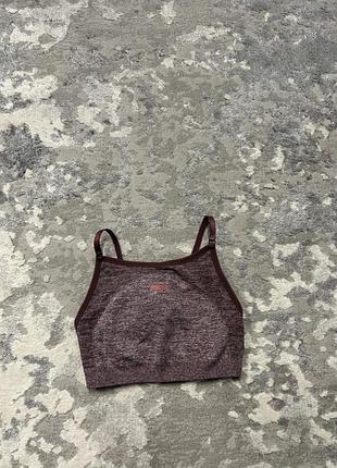 Спортивний жіночий женский  кроп топ топік для бігу для спорту gymshark