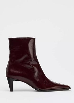 Кожаные ботинки zara