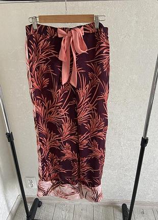 Домашние брюки палаццо