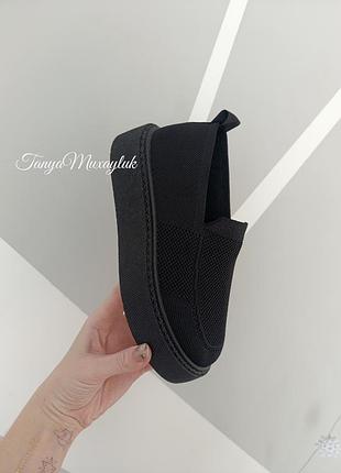 Женские текстильные лоферы 🖤 туфли 🖤