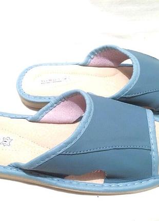 Тапки тапочки кожа 4