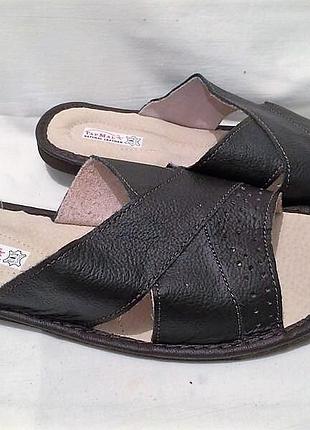 Тапки тапочки кожа 5