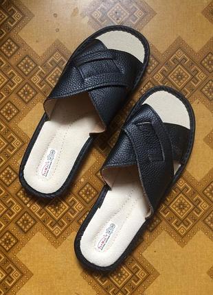 Тапки тапочки кожа 6