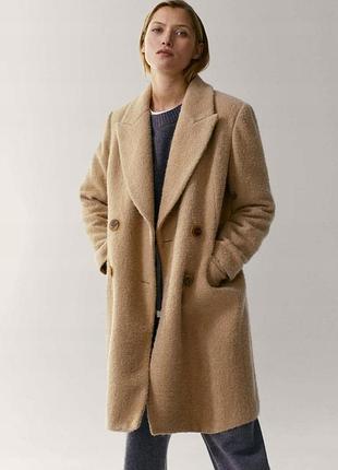 Двобортне пальто massimo dutti оригінал s