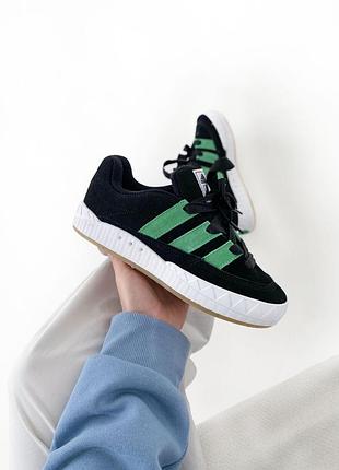 Кроссовки adidas adimatic x human made black green white скидка распродаж sale