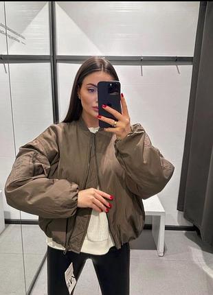 Куртка бомпер zara