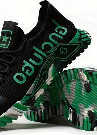 Мужские дышащие кроссовки, прочная резиновоя подошва, стойкая к удару и проживанию,...