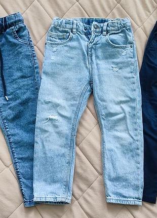 Детские джинсы мом, брюки, джоггеры. zara. на 3-4 года