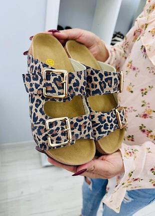 Шльопанці натуральна шкіра нубук