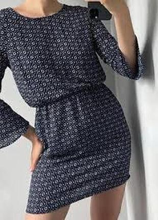 Міні сукня геометричний принт від h&m