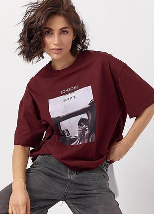 Бавовняна жіноча футболка oversize