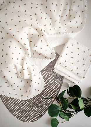 Муслиновый 4х-шаровий плед, конверт