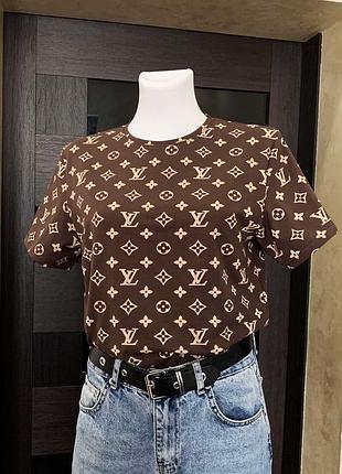 Футболка жіноча з візерунком луї вітон five stars s, m, l, xl