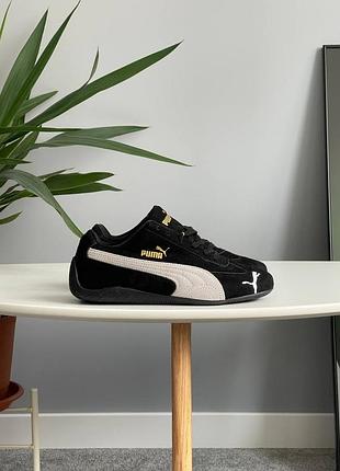 Женские кроссовки puma speedcat black (36-41).