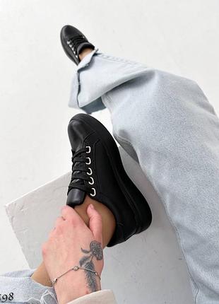 598▪️кеды в натуральной коже на кожаном подкладе