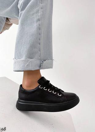 598▪️кеды в натуральной коже на кожаном подкладе