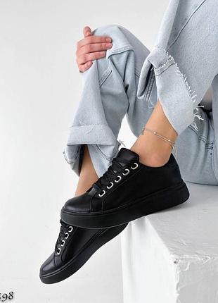 598▪️кеды в натуральной коже на кожаном подкладе