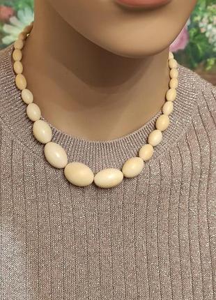 Бусы слоновая кость,винтаж,антиквариат,