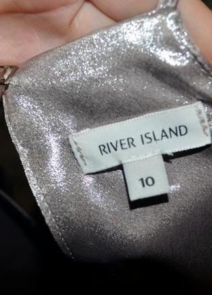 10/м фирменная супер модная блуза майка блеск платина river island америка9 фото