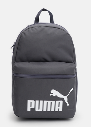 Сірий рюкзак puma phase backpack black оригінал з сша