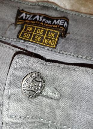 Шорты стрейч джинс крупные тонкий деним мужские батал франция atlas for men3 фото