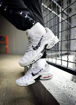 Nike air max tn plus double swoosh grey black, кроссовки мужские найк айр макс, кроссовки мужские найкэир макс серые