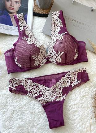 Элегантный комплект белья от интемистосимы из коллекции pretty flowers 🌸🌷