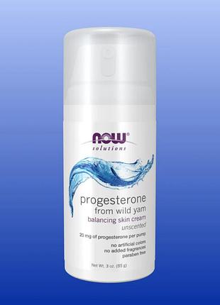 Крем для тела с прогестероном now foods progesterone from wild yam balancing skin cream 85 г